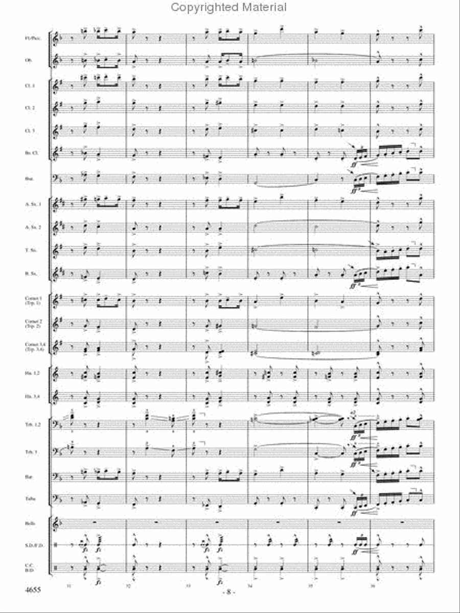 Lassus Trombone Lassus Trombone Concert Band scores gallery preview page 7