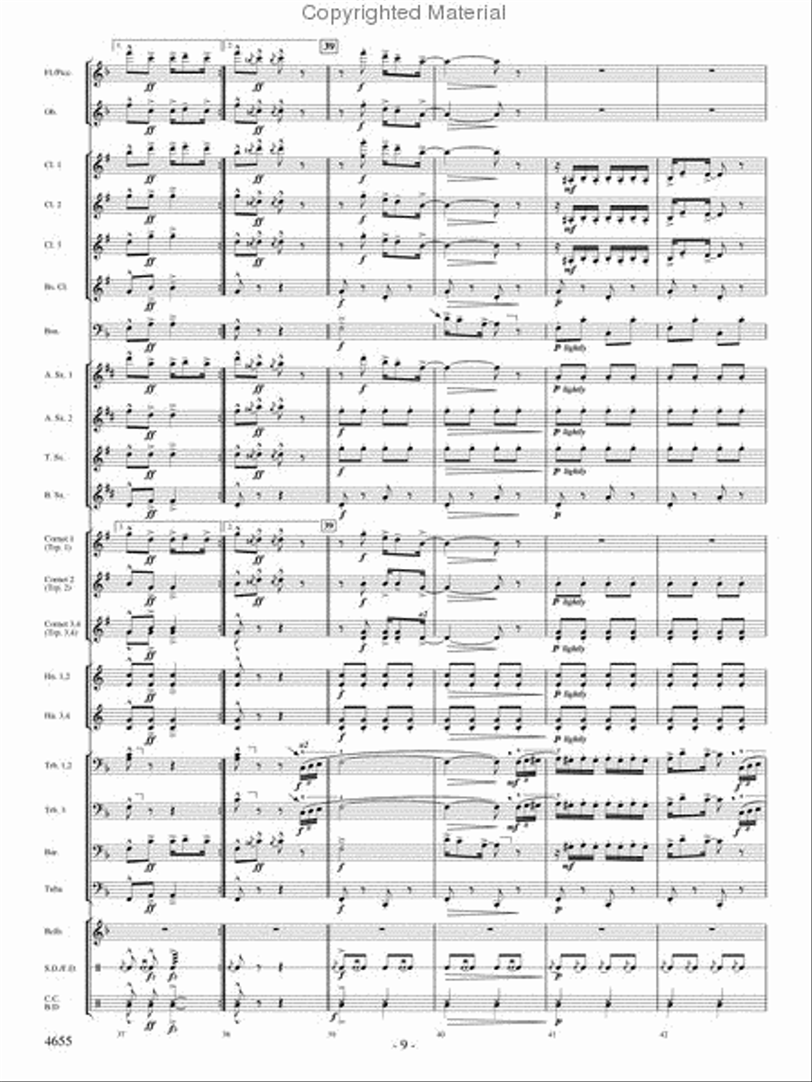 Lassus Trombone Lassus Trombone Concert Band scores gallery preview page 8