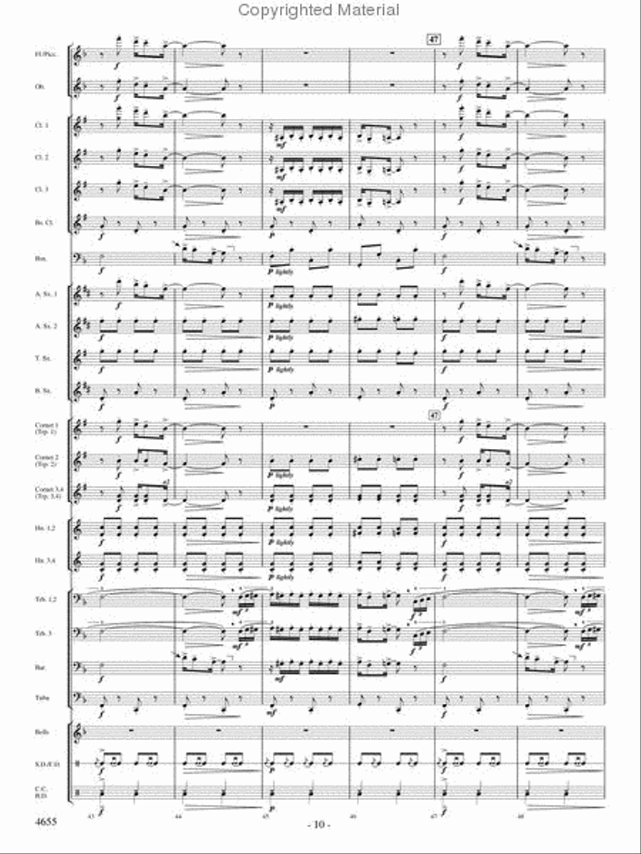 Lassus Trombone Lassus Trombone Concert Band scores gallery preview page 9