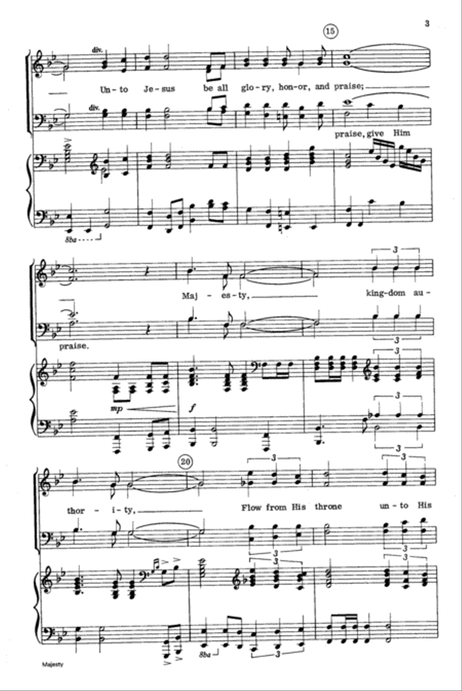 Majesty Majesty 4-Part scores gallery preview page 3