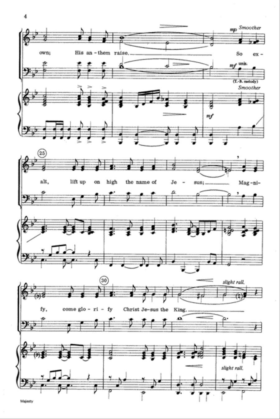 Majesty Majesty 4-Part scores gallery preview page 4