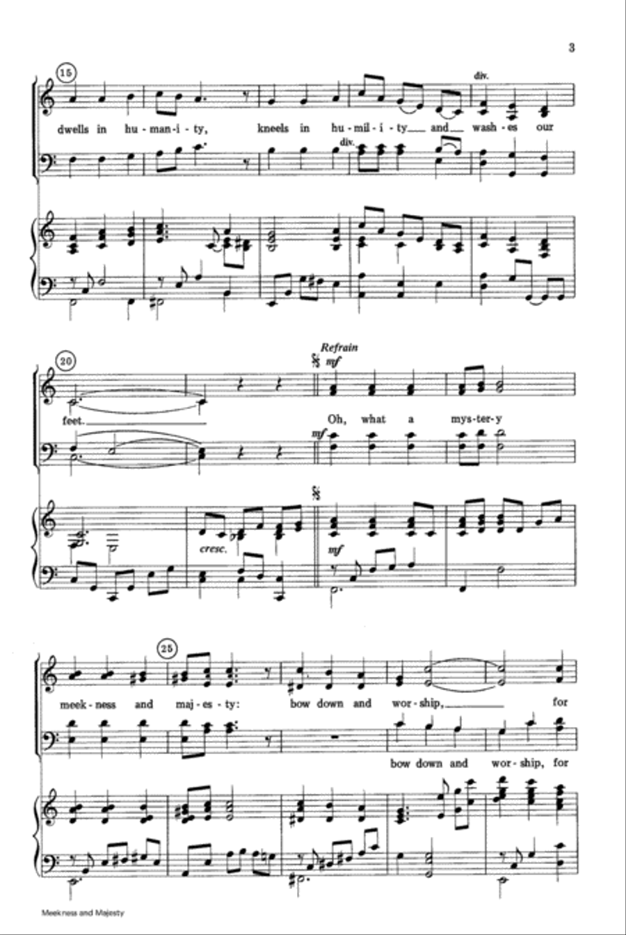 Meekness and Majesty Meekness and Majesty 4-Part scores gallery preview page 3