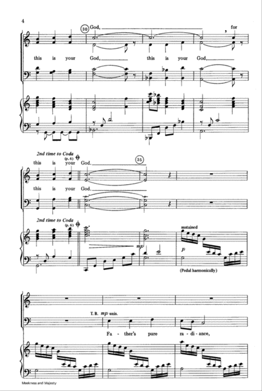 Meekness and Majesty Meekness and Majesty 4-Part scores gallery preview page 4