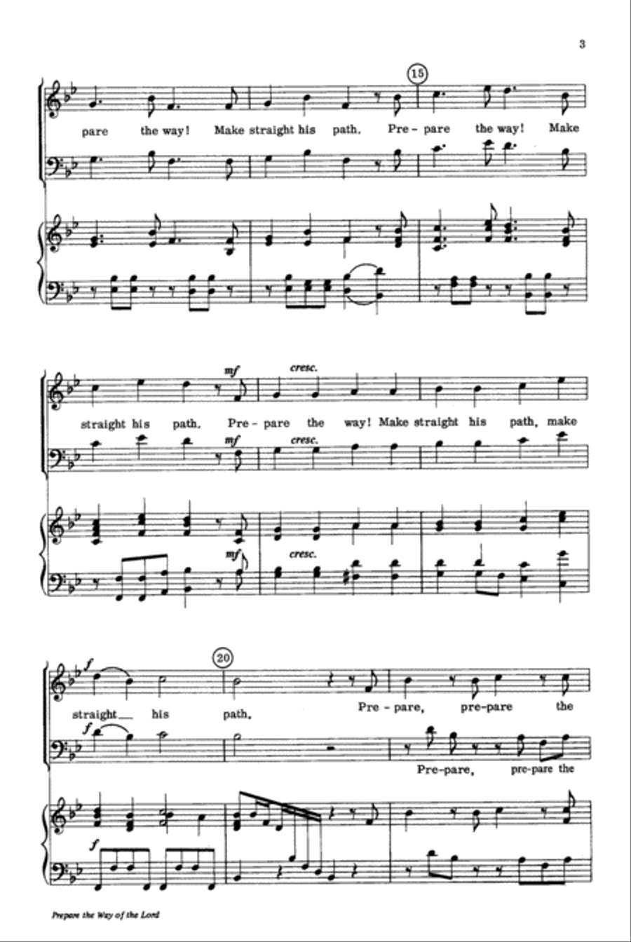 Prepare the Way of the Lord 4-Part scores gallery preview page 3