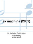 ex machina (2002)