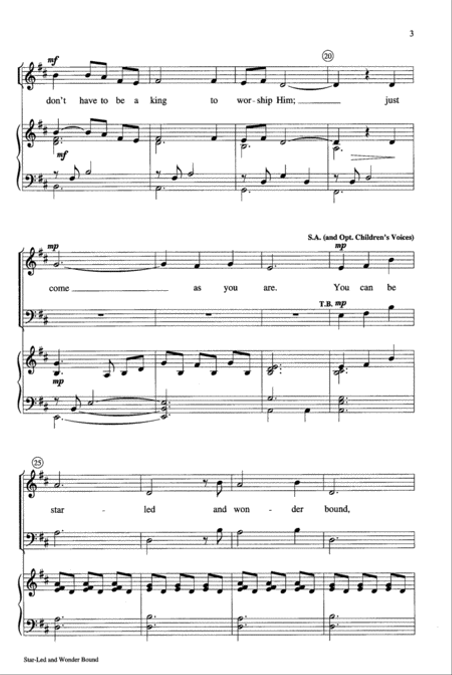 Star-Led and Wonder Bound 4-Part scores gallery preview page 3
