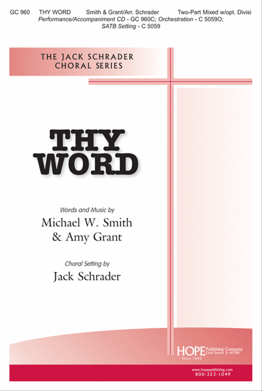Thy Word Thy Word 2-Part scores gallery preview page 1