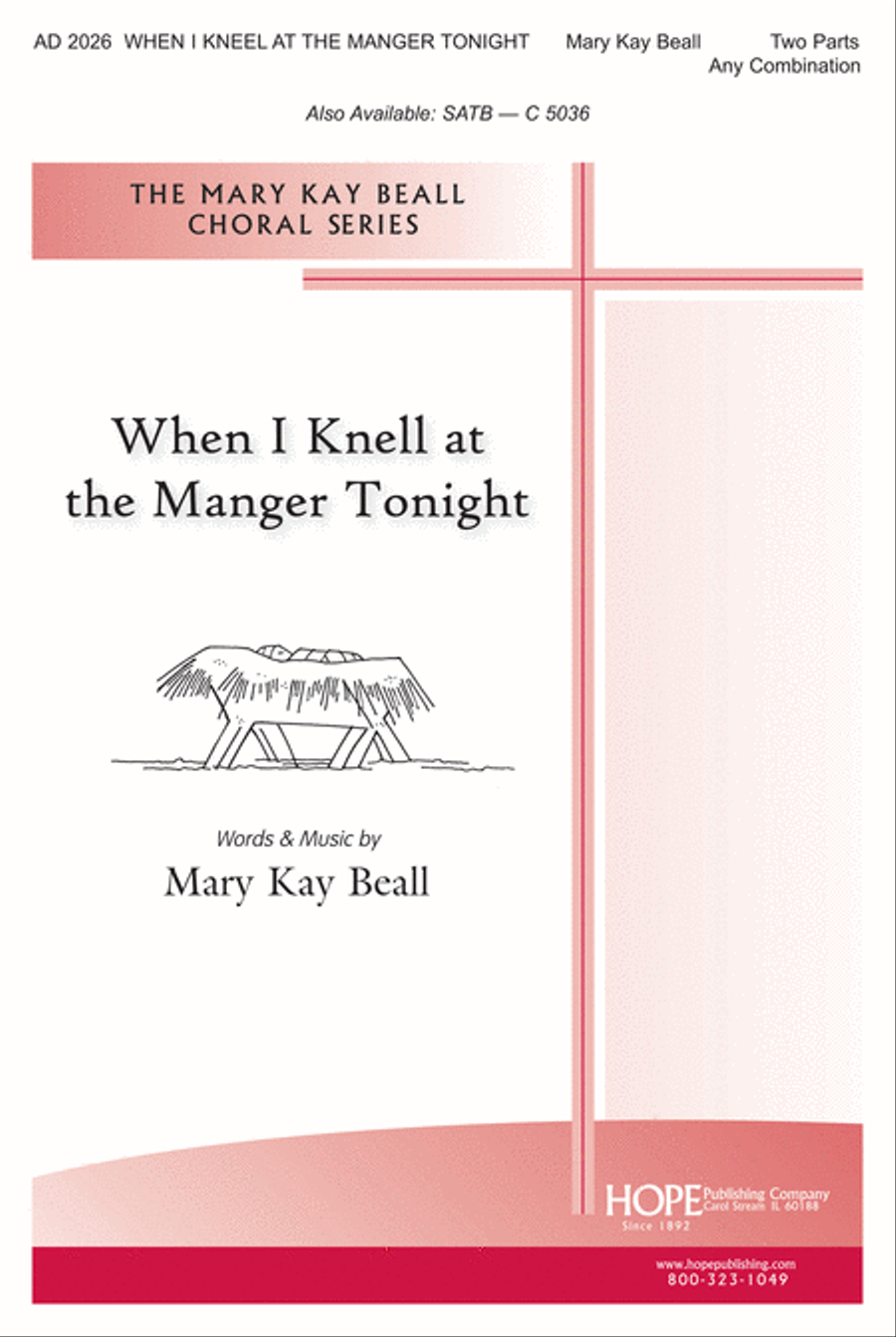 When I Kneel at the Manger Tonight 2-Part scores gallery preview page 1