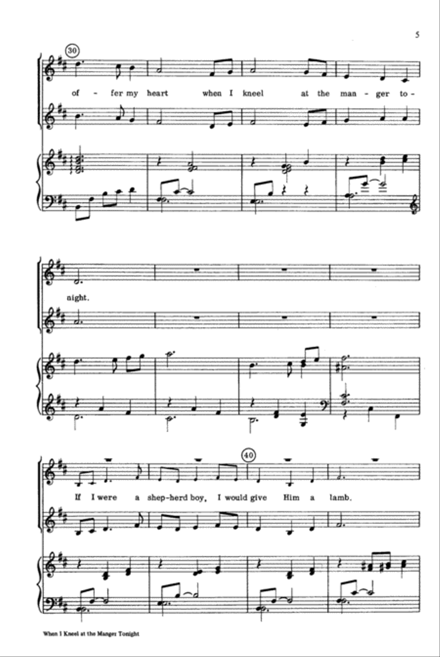 When I Kneel at the Manger Tonight 2-Part scores gallery preview page 4