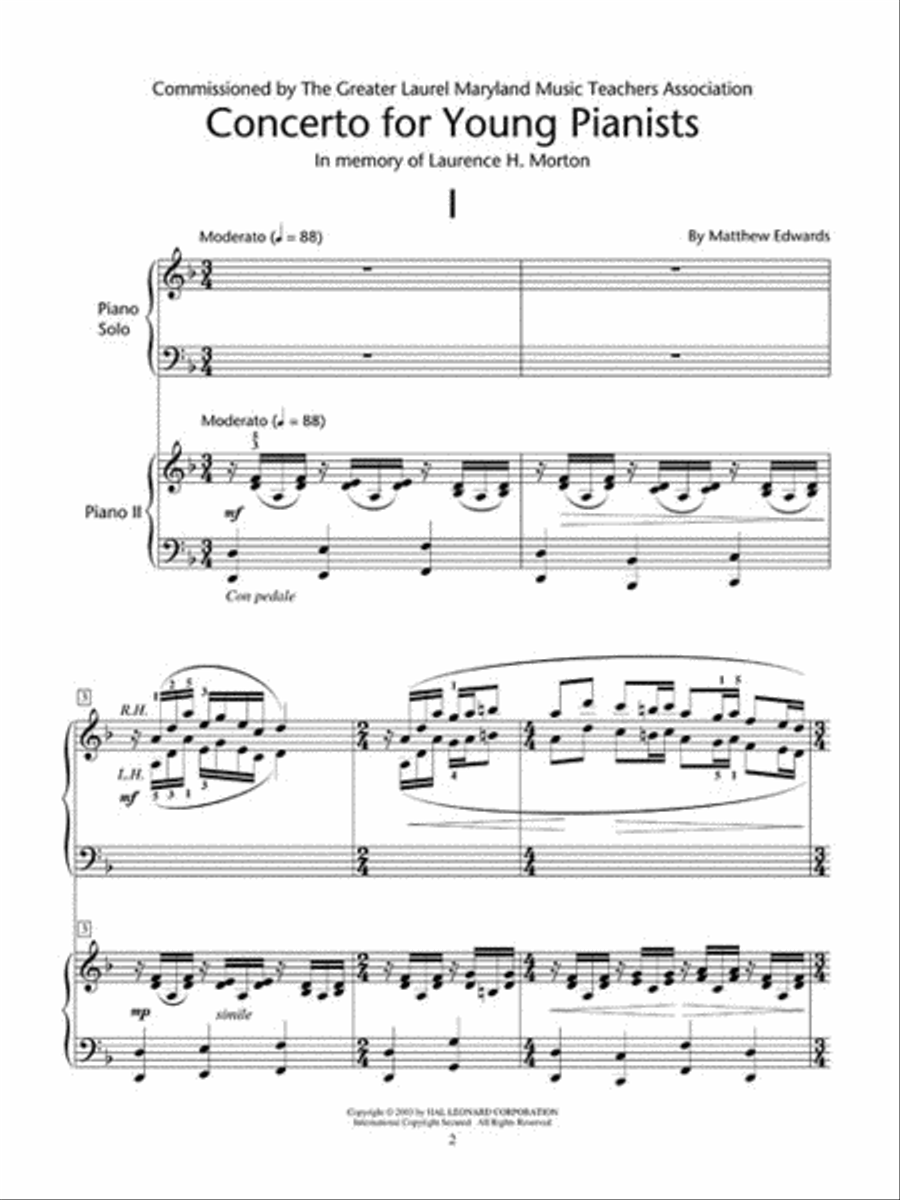 Concerto for Young Pianists Piano Method scores gallery preview page 2