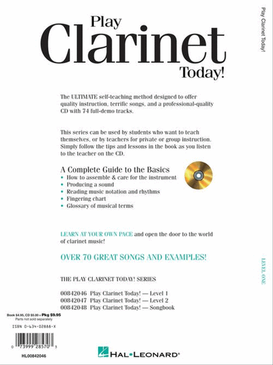 Play Clarinet Today! Beginner's Pack Clarinet Solo scores gallery preview page 12