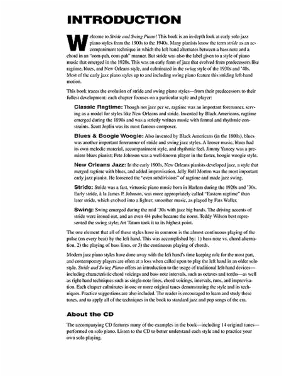 Stride & Swing Piano Stride & Swing Piano Piano Method scores gallery preview page 2