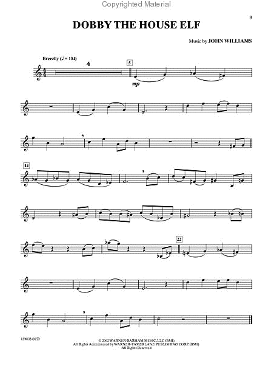 Harry Potter and the Chamber of Secrets (Clarinet) Clarinet Solo scores gallery preview page 2