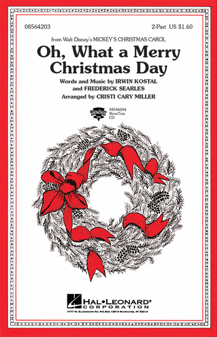 Oh What a Merry Christmas Day (from Mickey's Christmas Carol) 2-Part scores gallery preview page 1