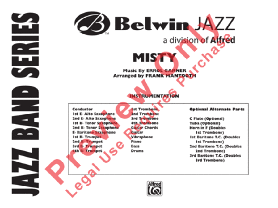 Misty Misty Jazz Ensemble scores gallery preview page 2