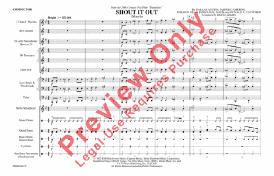 Shout It Out (from Drumline) Marching Band scores gallery preview page 2