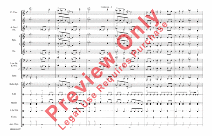 Shout It Out (from Drumline) Marching Band scores gallery preview page 3