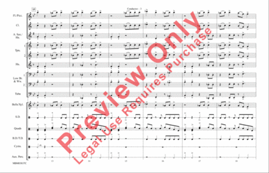 Shout It Out (from Drumline) Marching Band scores gallery preview page 4