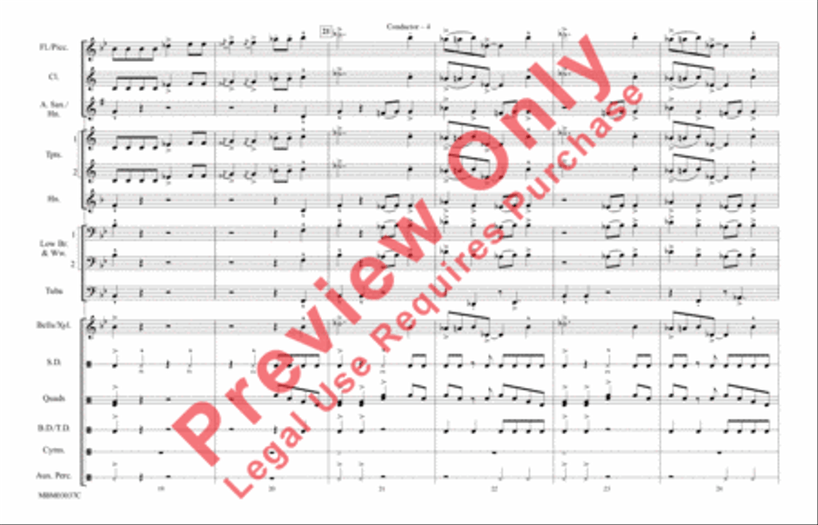 Shout It Out (from Drumline) Marching Band scores gallery preview page 5