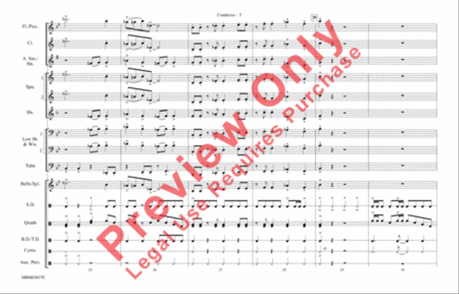 Shout It Out (from Drumline) Marching Band scores gallery preview page 6