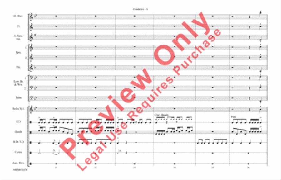 Shout It Out (from Drumline) Marching Band scores gallery preview page 7