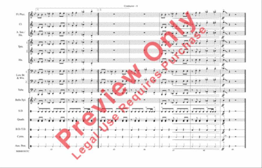 Shout It Out (from Drumline) Marching Band scores gallery preview page 9