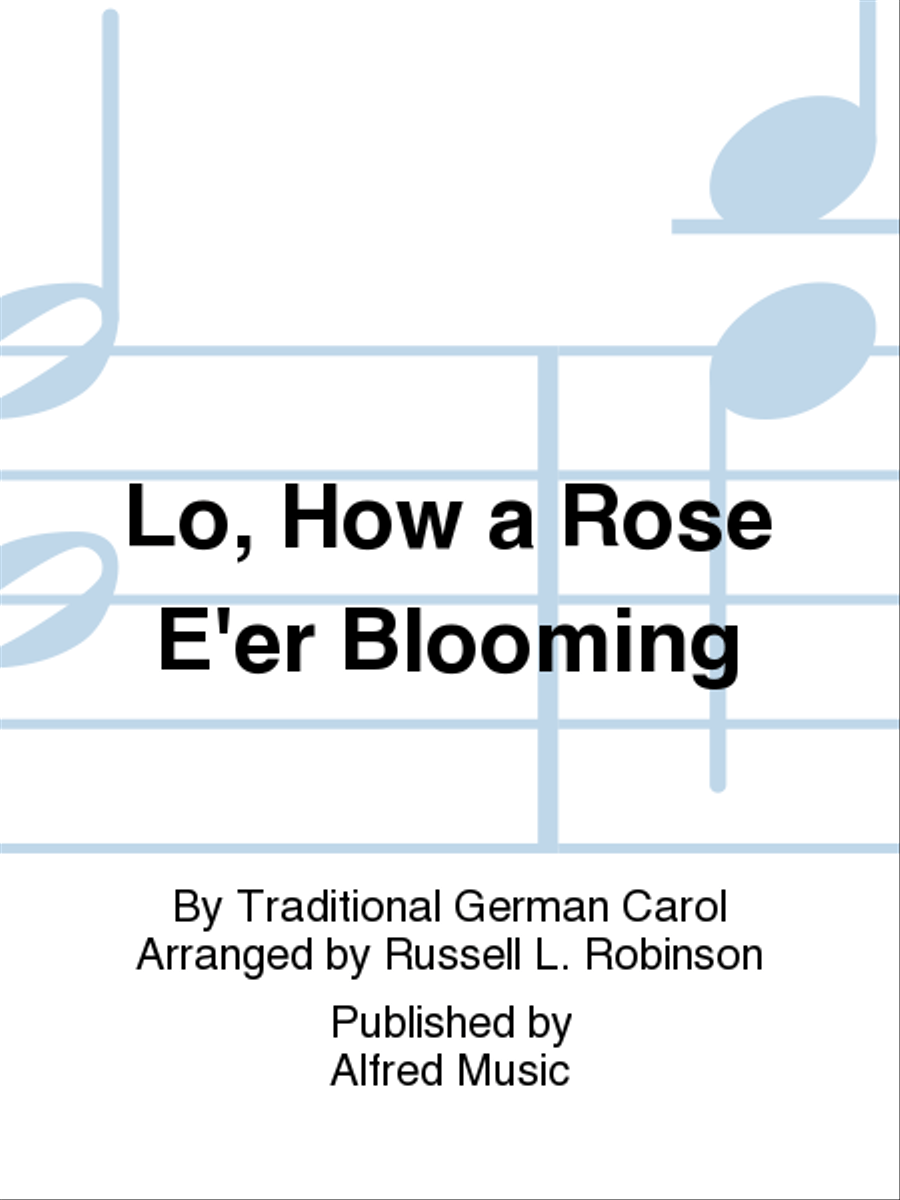 Lo, How a Rose E'er Blooming Choir scores gallery preview page 1