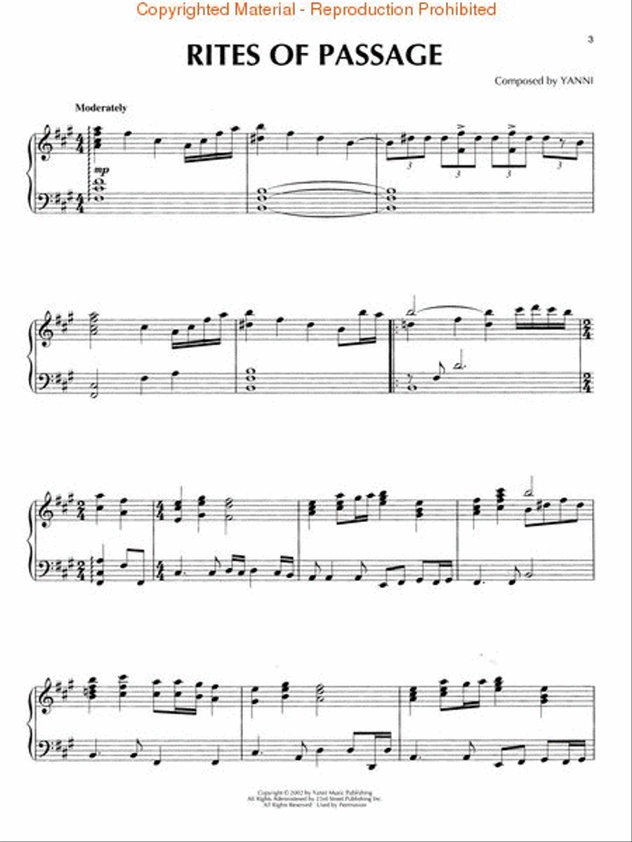 Yanni – Ethnicity Piano Solo scores gallery preview page 2
