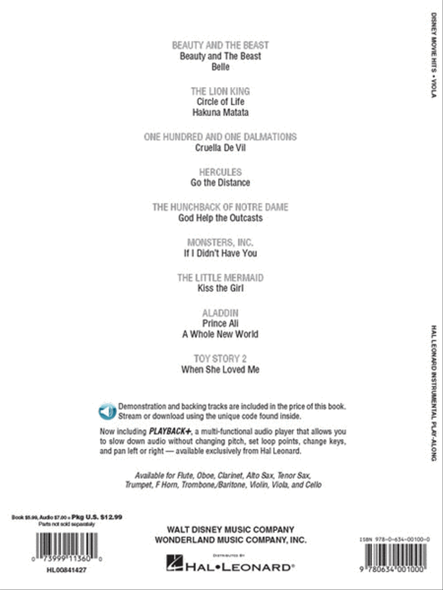 Disney Movie Hits for Viola Viola scores gallery preview page 6
