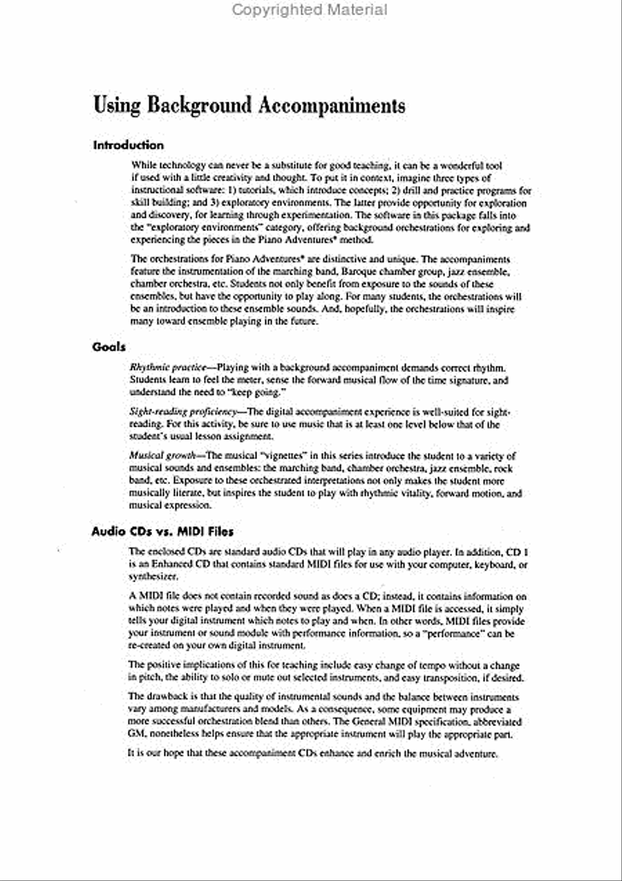 Adult Piano Adventures All-in-One Lesson Book 1 - CD only Piano Method scores gallery preview page 2