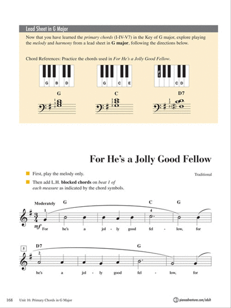 Adult Piano Adventures All-in-One Lesson Book 1 Piano Method scores gallery preview page 7