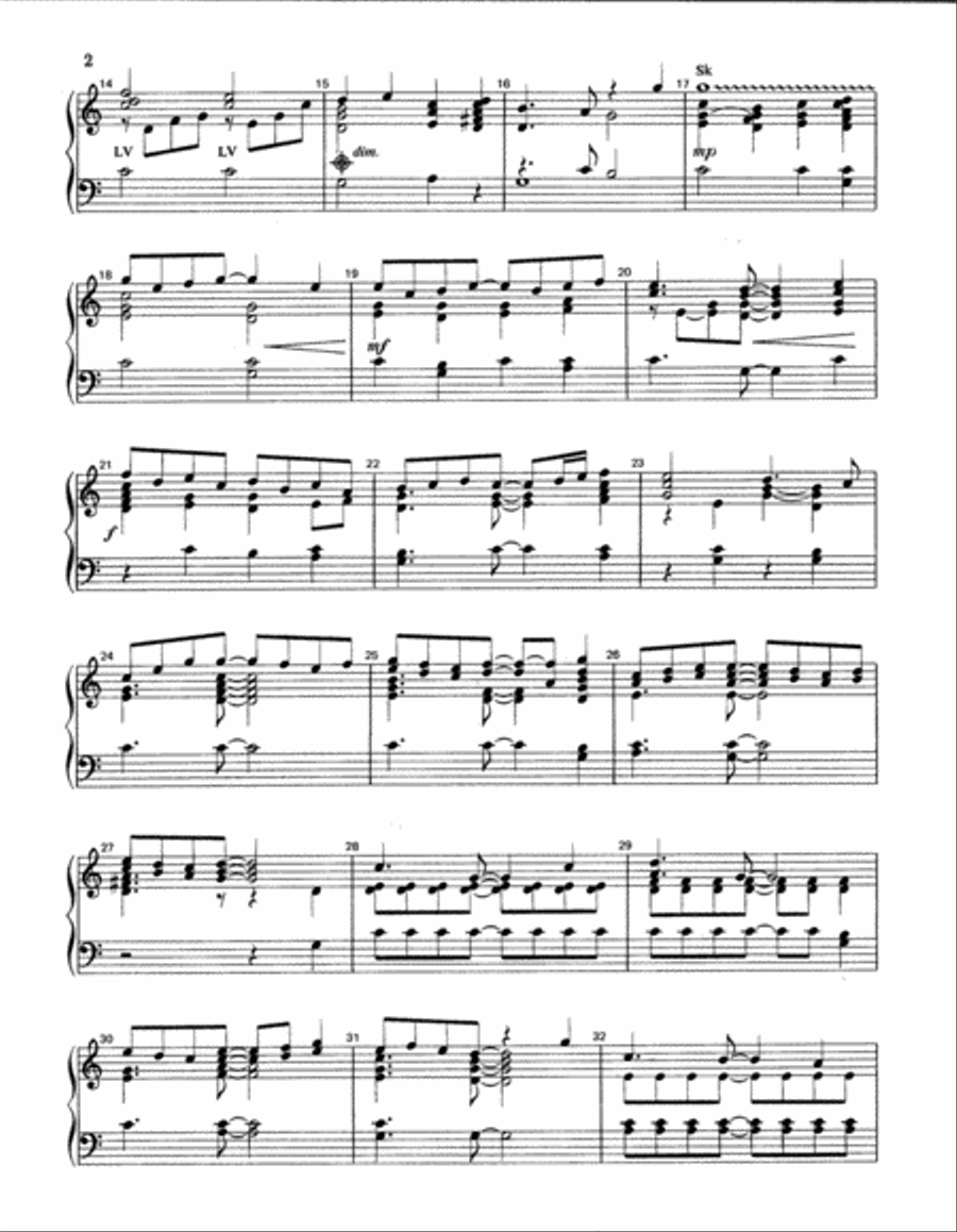 Five Christmas Carols for Two Octaves 2-Octaves scores gallery preview page 4