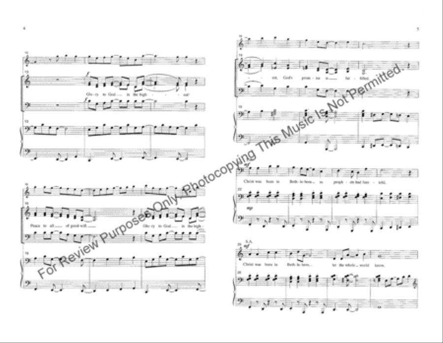 Glory to God in the Highest 4-Part scores gallery preview page 3