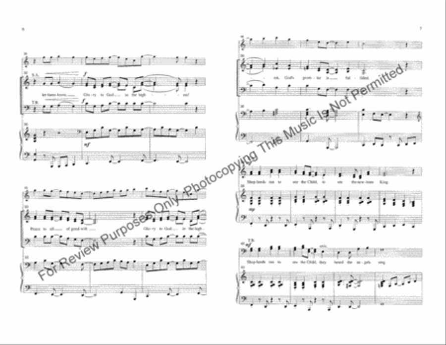Glory to God in the Highest 4-Part scores gallery preview page 4