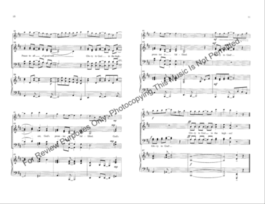Glory to God in the Highest 4-Part scores gallery preview page 6
