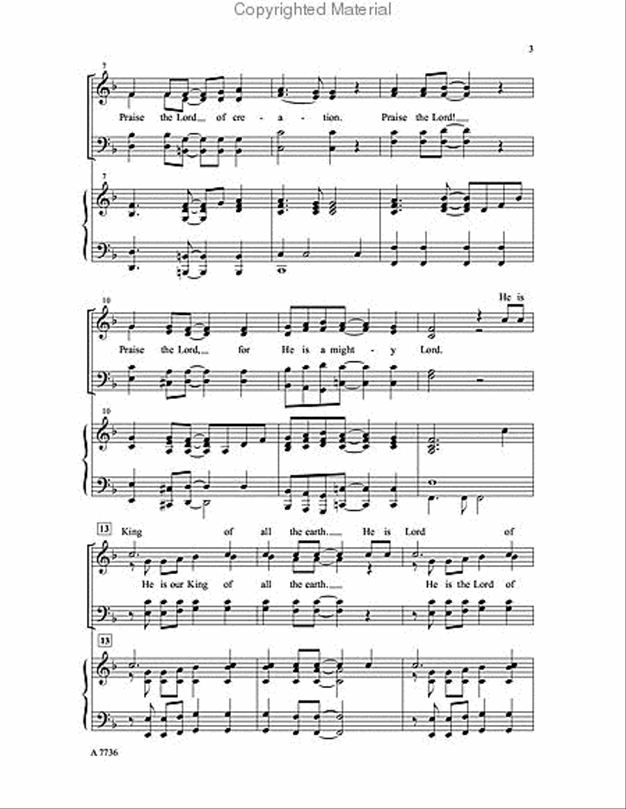 He Is a Mighty Lord He Is a Mighty Lord 4-Part scores gallery preview page 3