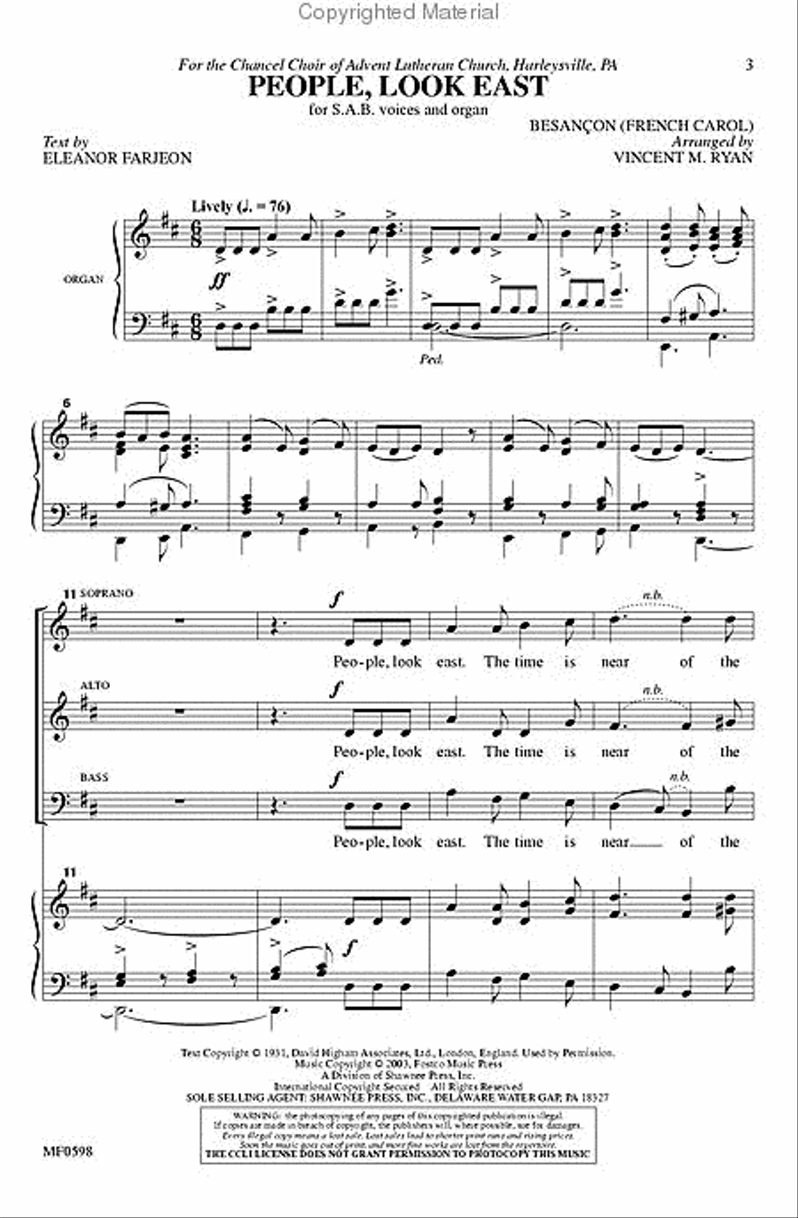 People, Look East People, Look East 3-Part scores gallery preview page 2