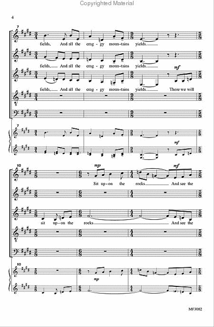 Come, Live with Me and Be My Love (from Three Songs of Love) SSA scores gallery preview page 3