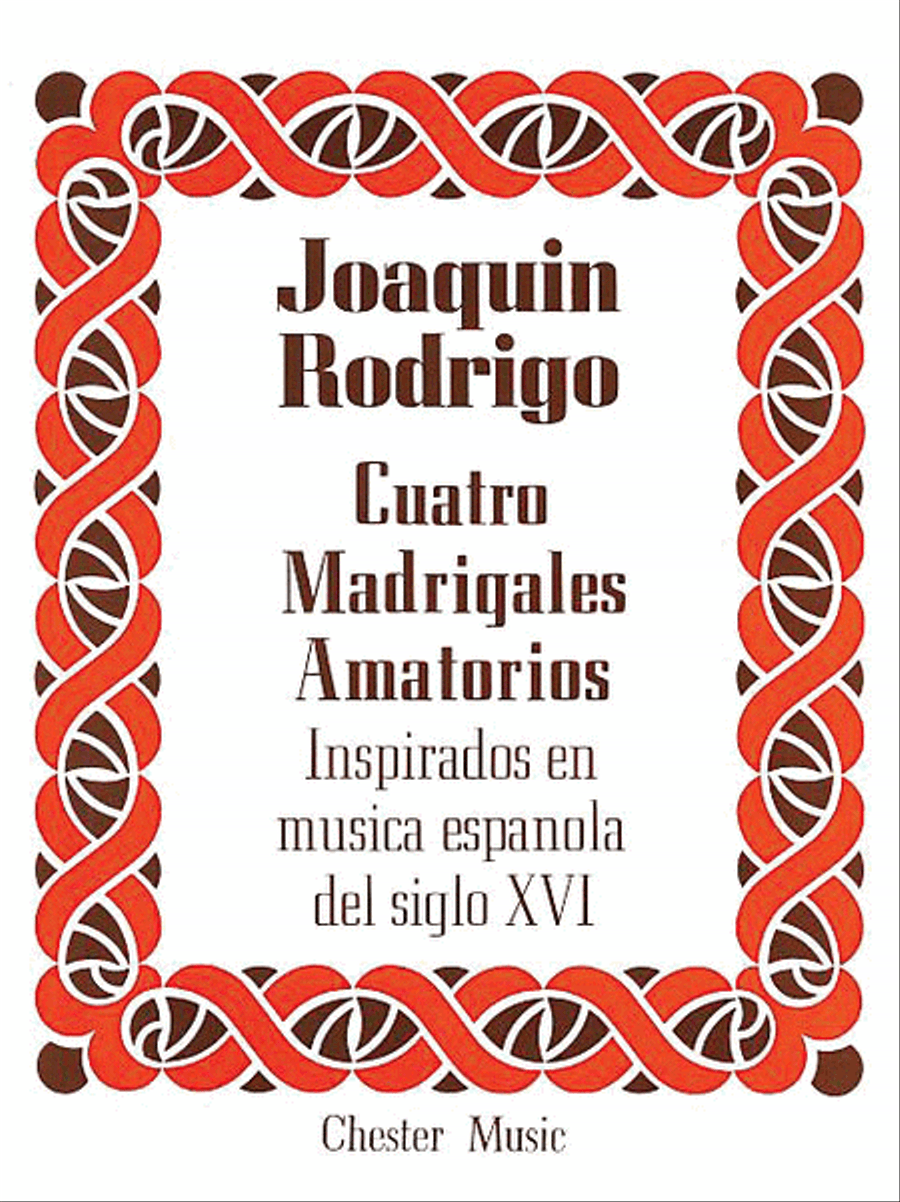 Cuatro Madrigales Amatorios High Voice scores gallery preview page 1