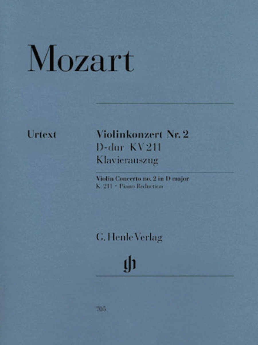 Concerto No. 2 in D Major K211 Violin Solo scores gallery preview page 1