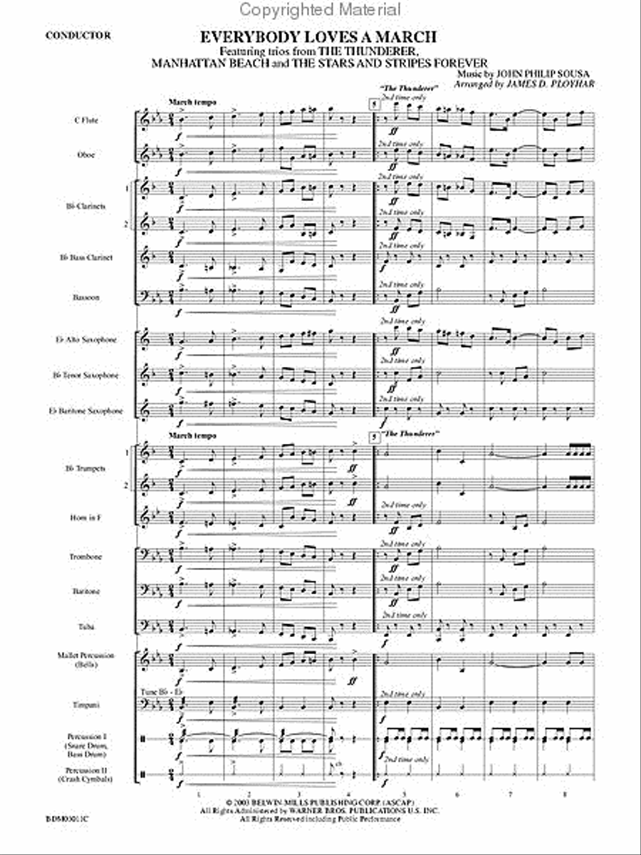 Everybody Loves a March Concert Band scores gallery preview page 2