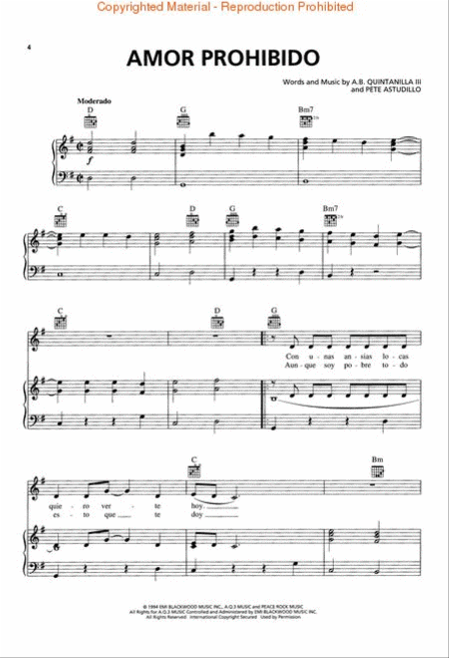 !Puro Tejano! Piano, Vocal, Guitar scores gallery preview page 2
