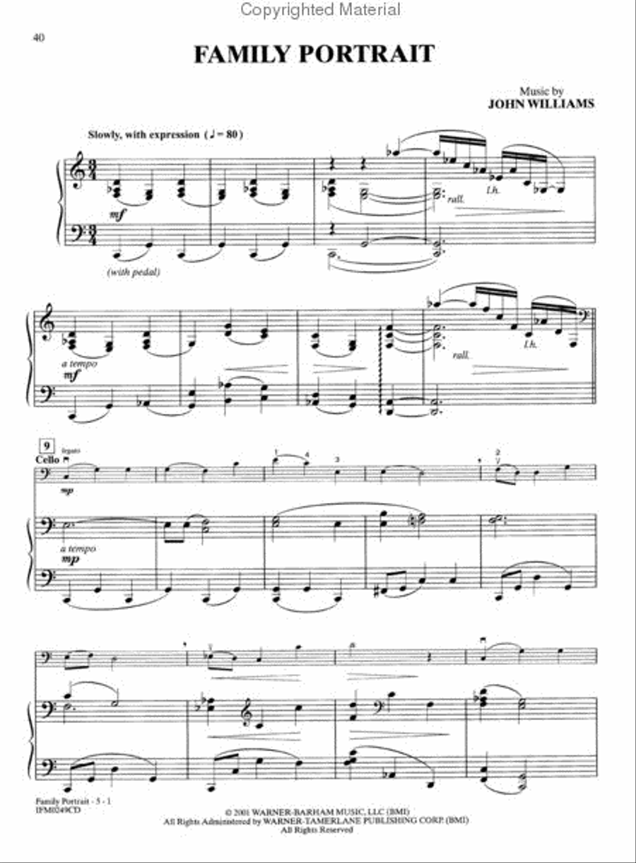 Harry Potter and the Chamber Of Secrets (Cello/Piano) Piano Accompaniment scores gallery preview page 3