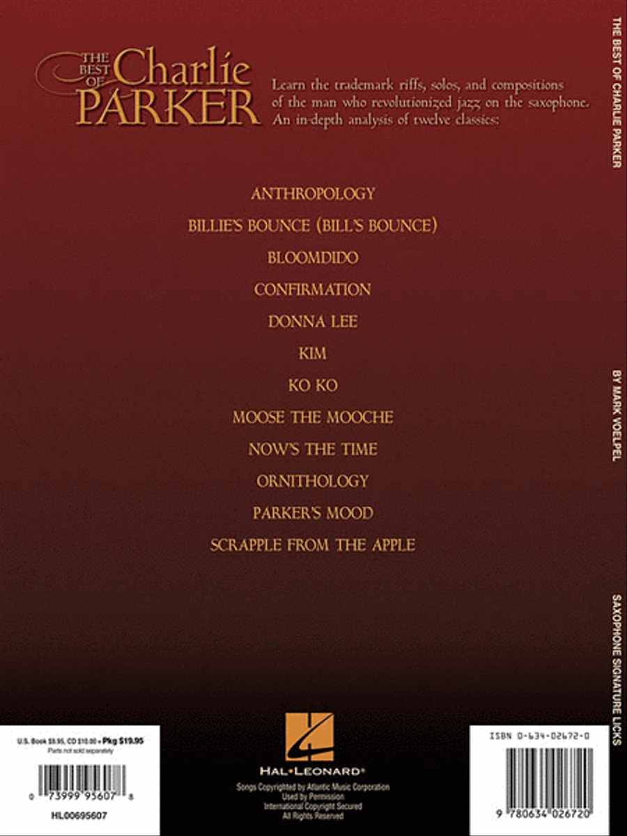 The Best of Charlie Parker - Saxophone Saxophone scores gallery preview page 2