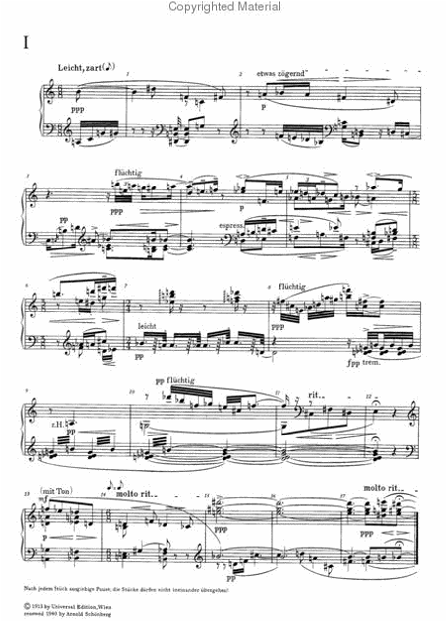 Six Little Piano Pieces, Op. 19 Piano Solo scores gallery preview page 2