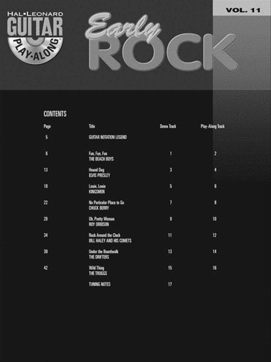 Early Rock Guitar Tablature scores gallery preview page 3