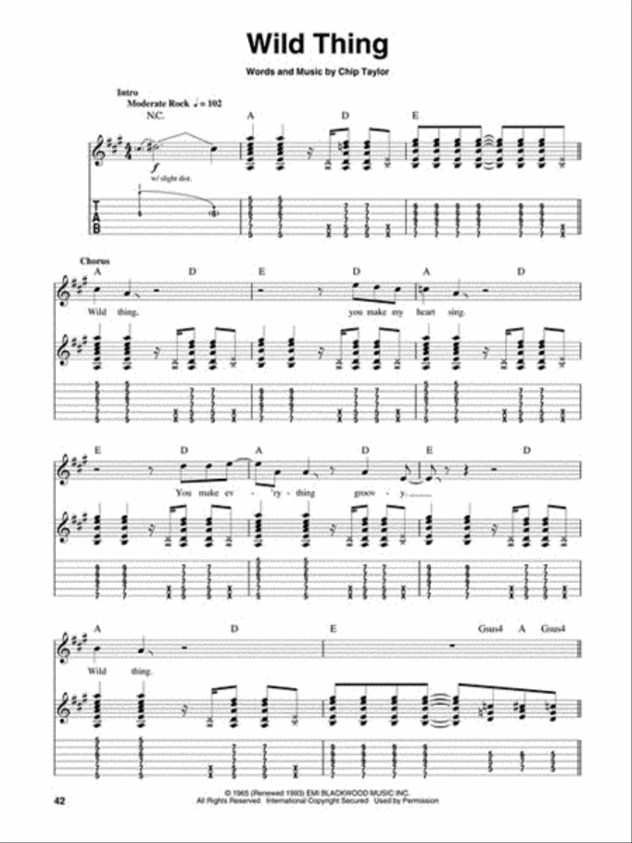 Early Rock Guitar Tablature scores gallery preview page 8