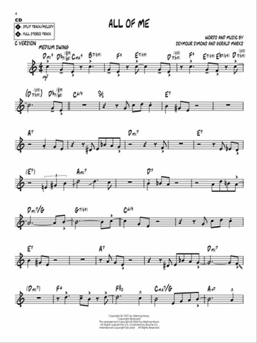 Count Basie C Instrument scores gallery preview page 4