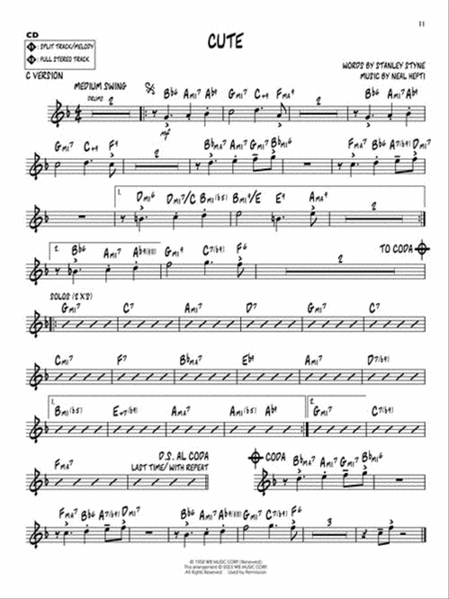 Count Basie C Instrument scores gallery preview page 6