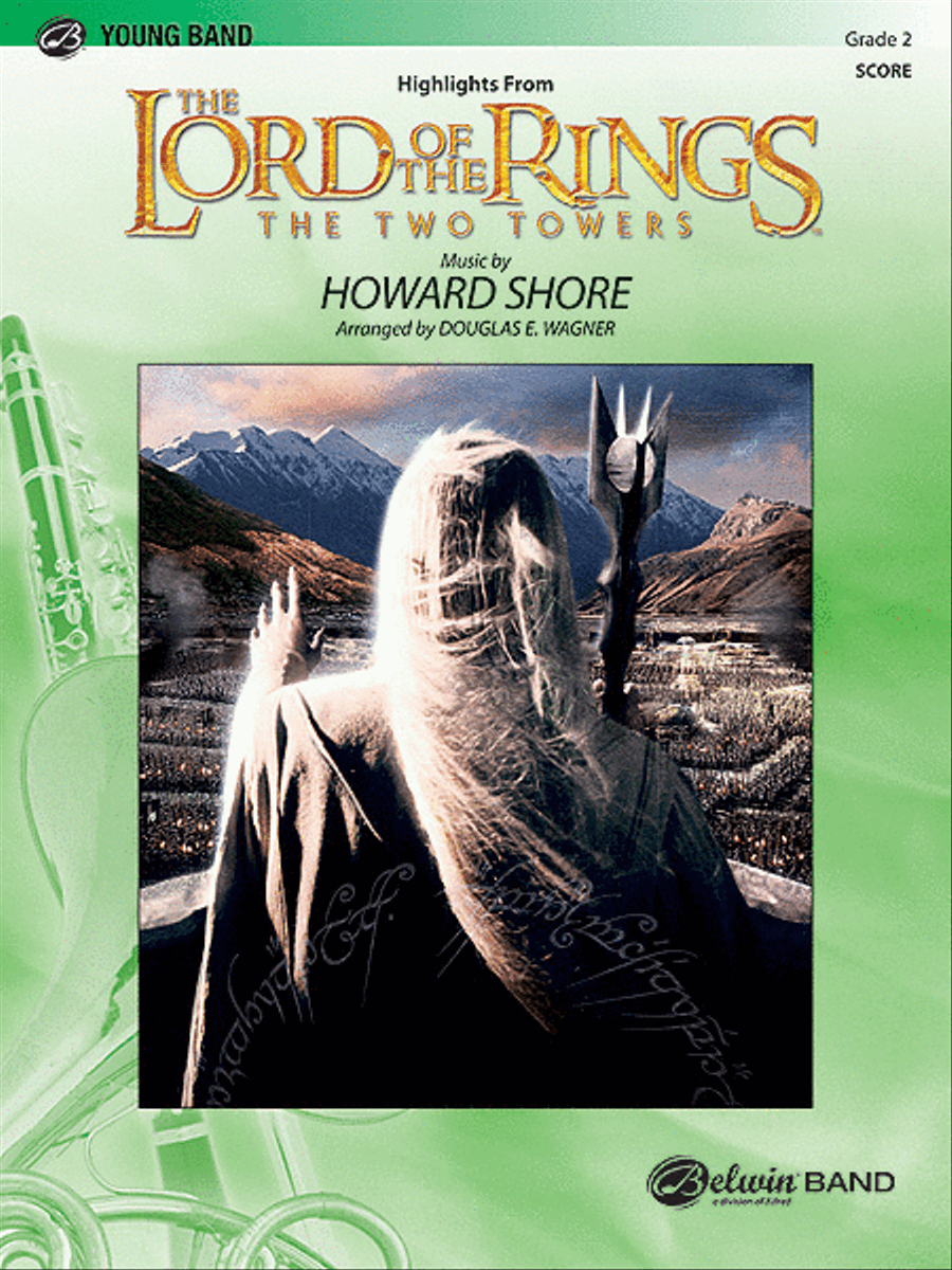 The Lord of the Rings: The Two Towers, Highlights from Concert Band scores gallery preview page 1